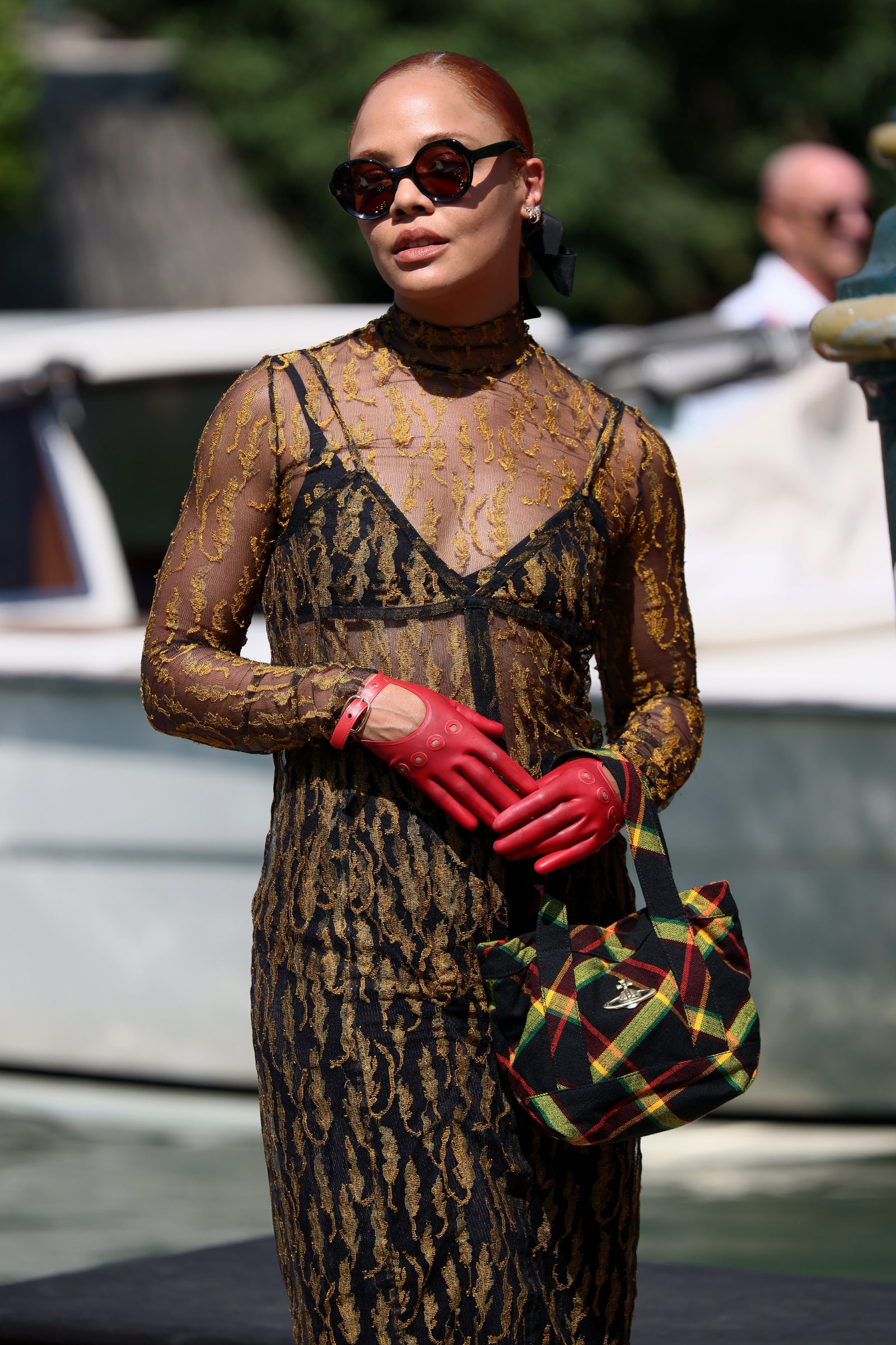 Tessa Thompson Nailed The Ultra Sheer Dress Trend Then Added Pantssee Pics Fashnfly