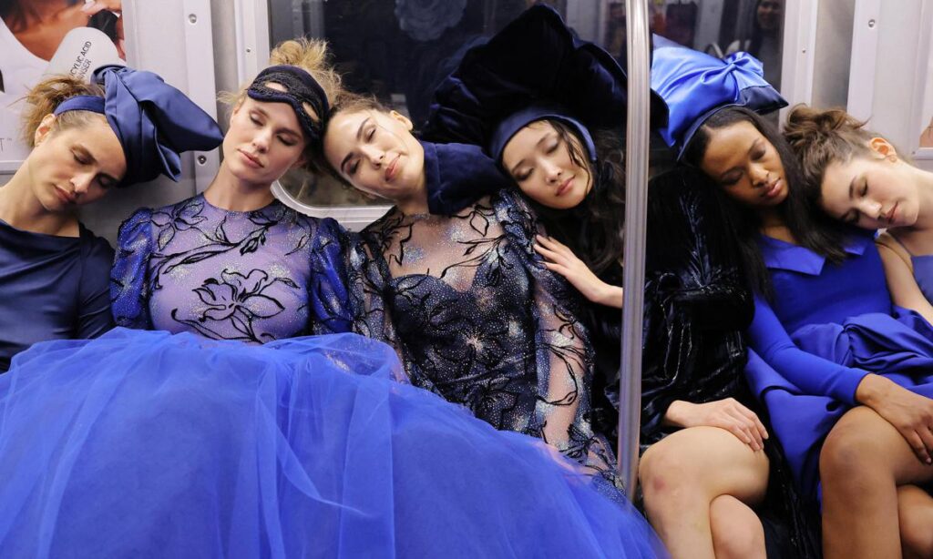 Photos Christian Sirianos Nod To The Met Gala Sleeping