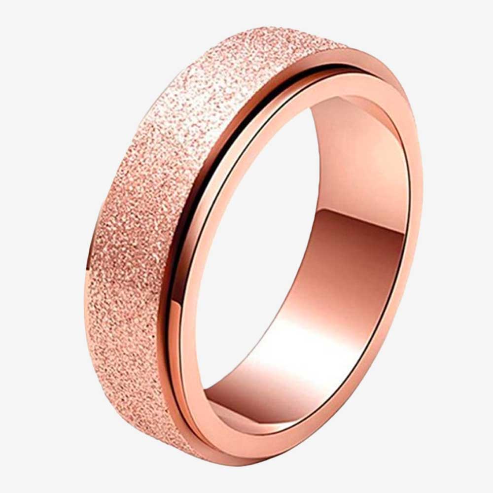 Rose Gold Spinner Ring For Women