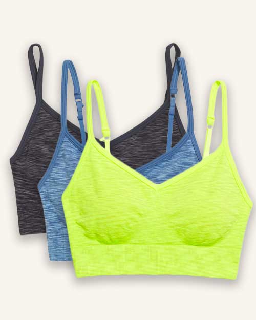 Women's Seamless Convertible Racerback Sports Bra 2X-4X