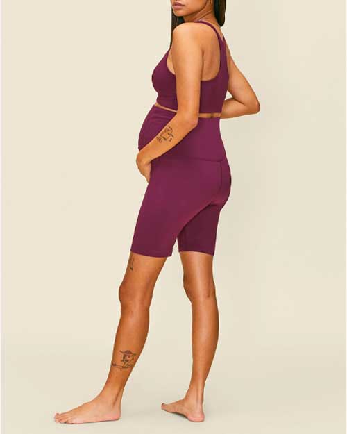 Plum Seamless Maternity Bike Short