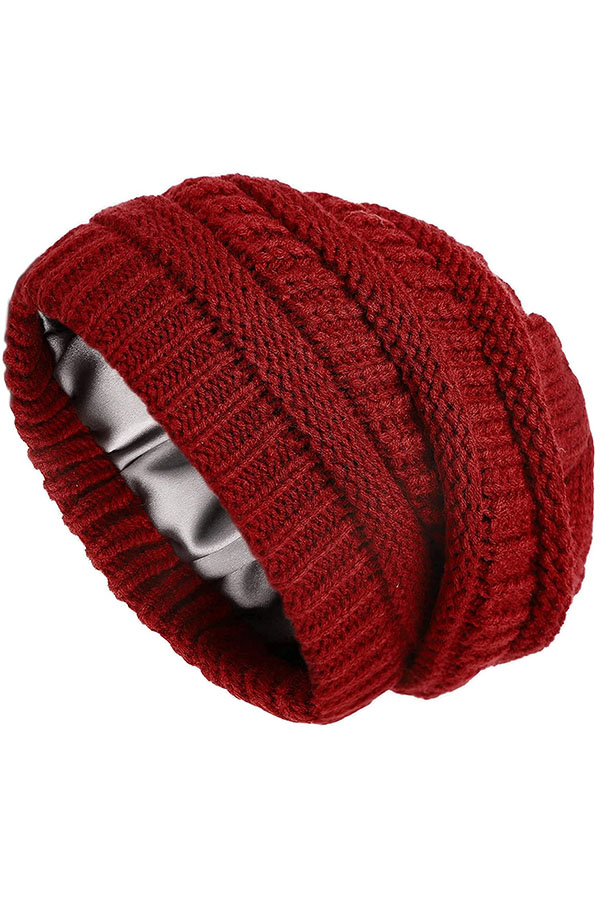 Satin-lined beanie gift from Amazon Prime.