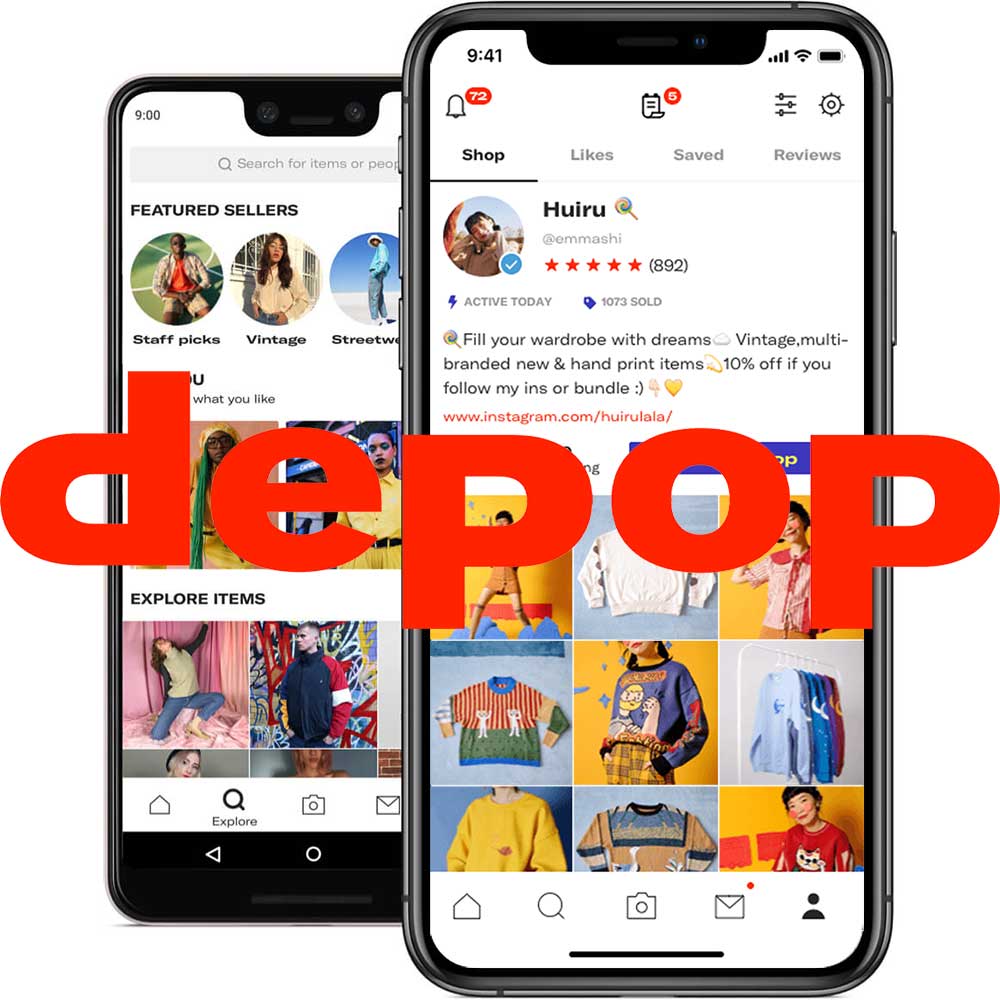 DEPOP Celebrity-owned Second-hand Clothing Store