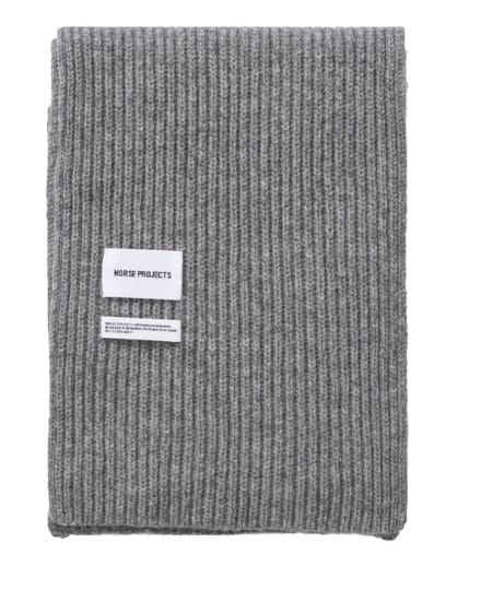 Norse Projects Cashmere Ribbed Scarf, Gift Ideas for Your Boss
