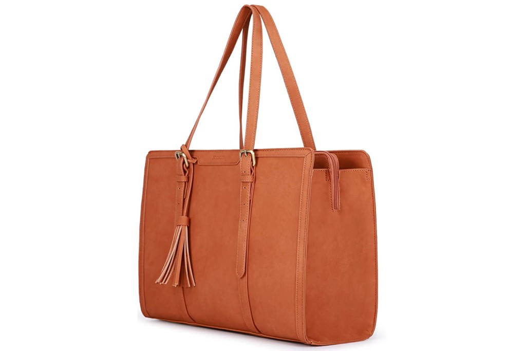 EcoSusi brown work tote with tassel
