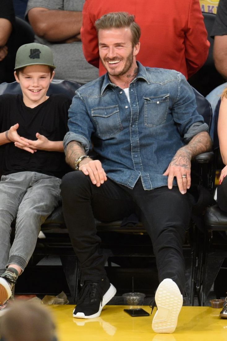 david beckham black jeans