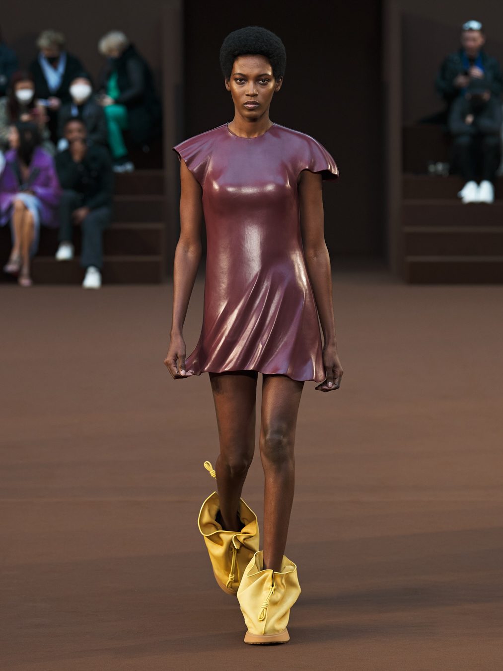  A molded leather dress from Loewe FW 22.