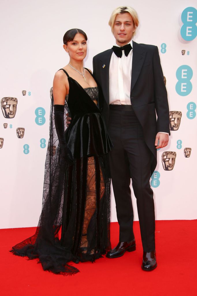 Millie Bobby Brown and Jake Bongiovi at the BAFTA's.