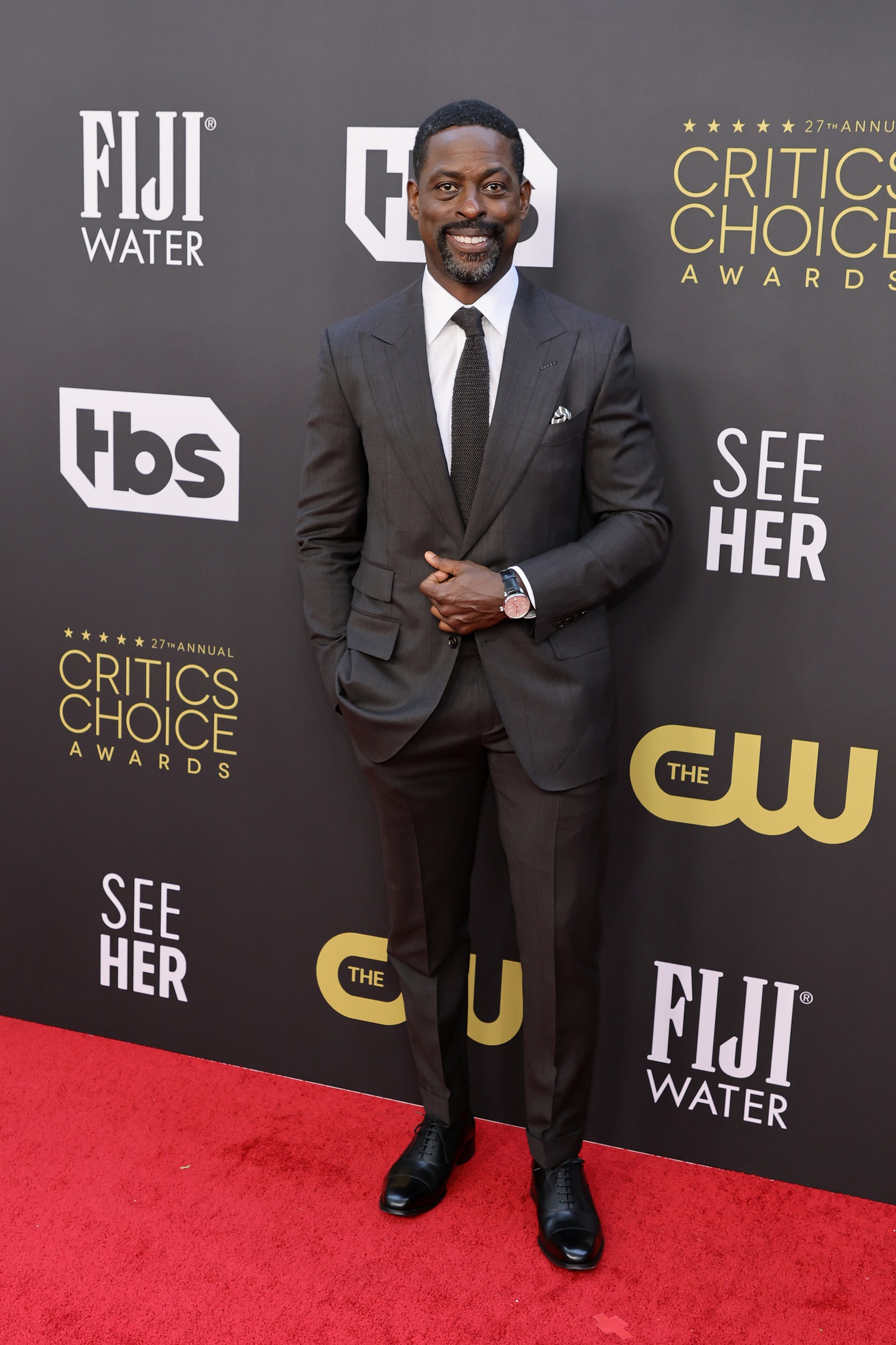 Sterling K. Brown suit tuxedo red carpet