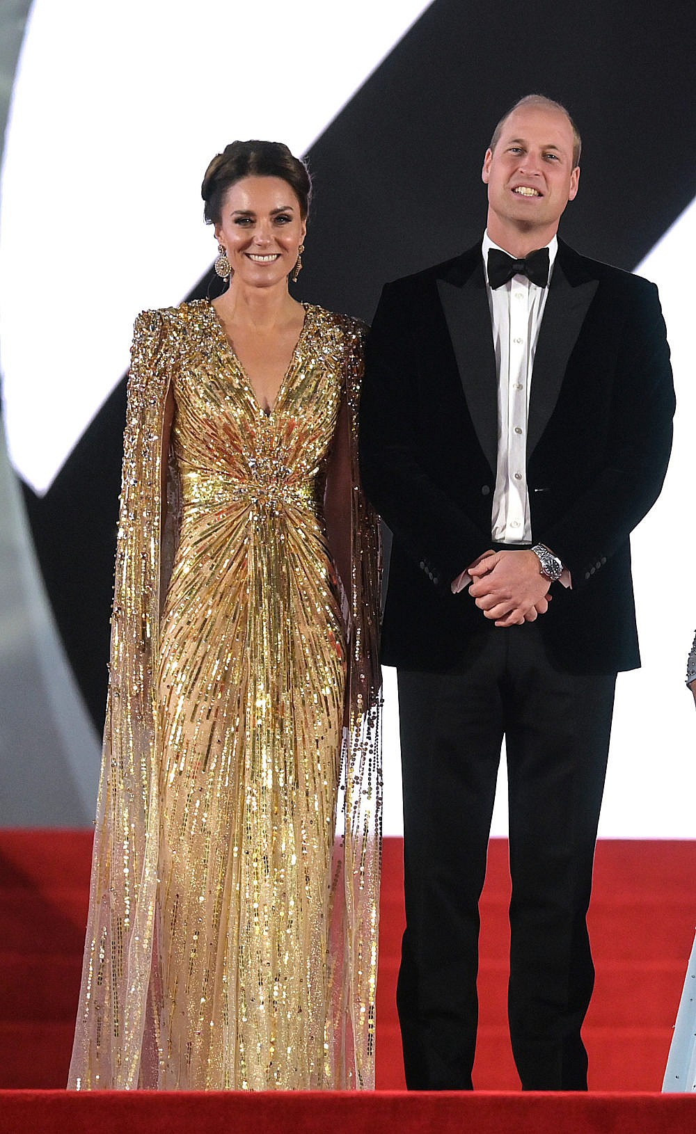The Duke and Duchess of Cambridge attend the "No Time To Die" World Premiere at Royal Albert Hall on September 28, 2021 in London, England. (Photo: Gareth Cattermole/Getty Images)