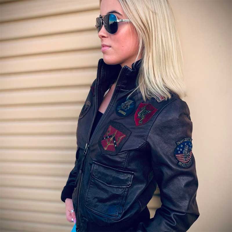 leather bomber jackets for women
