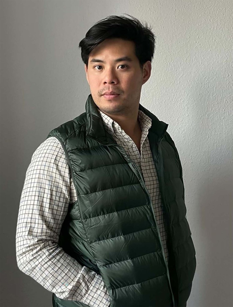 Allen Fok, 30, who works for a tech company, loves his Uniqlo puffer down vest he bought for $50.