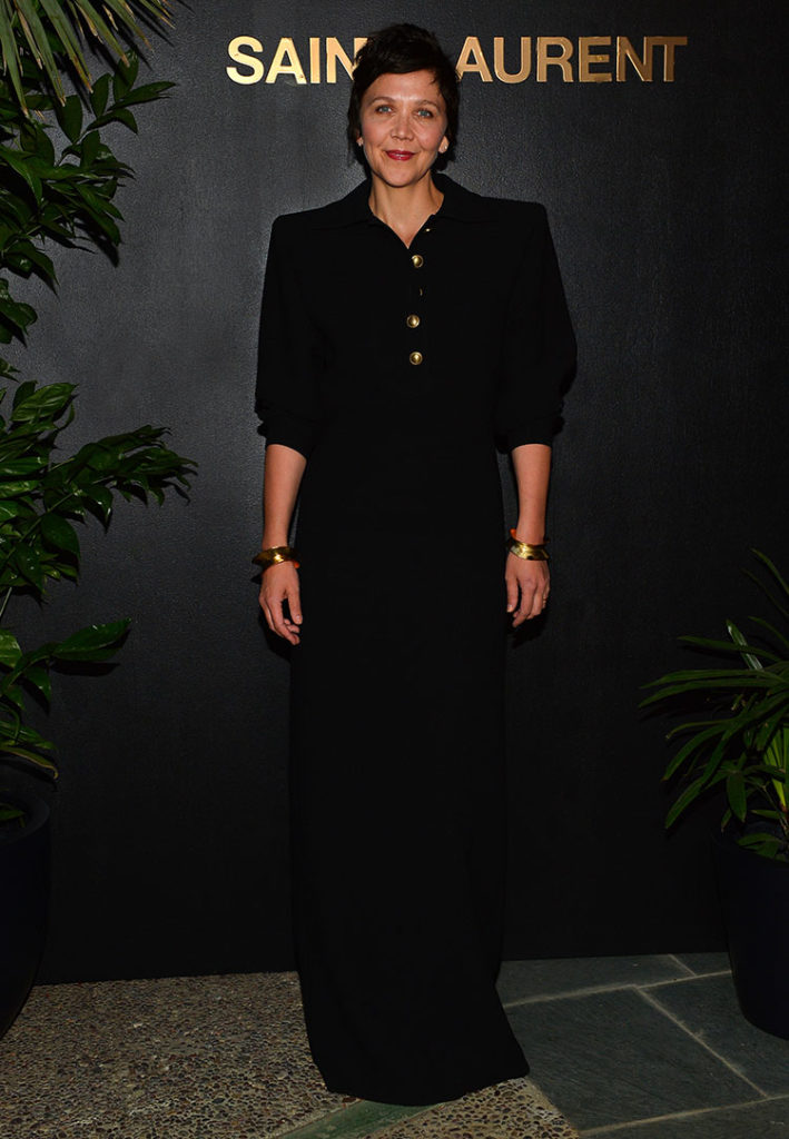 Maggie Gyllenhaal Saint Laurent Pre-Oscars Event Hosted By Anthony Vaccarello