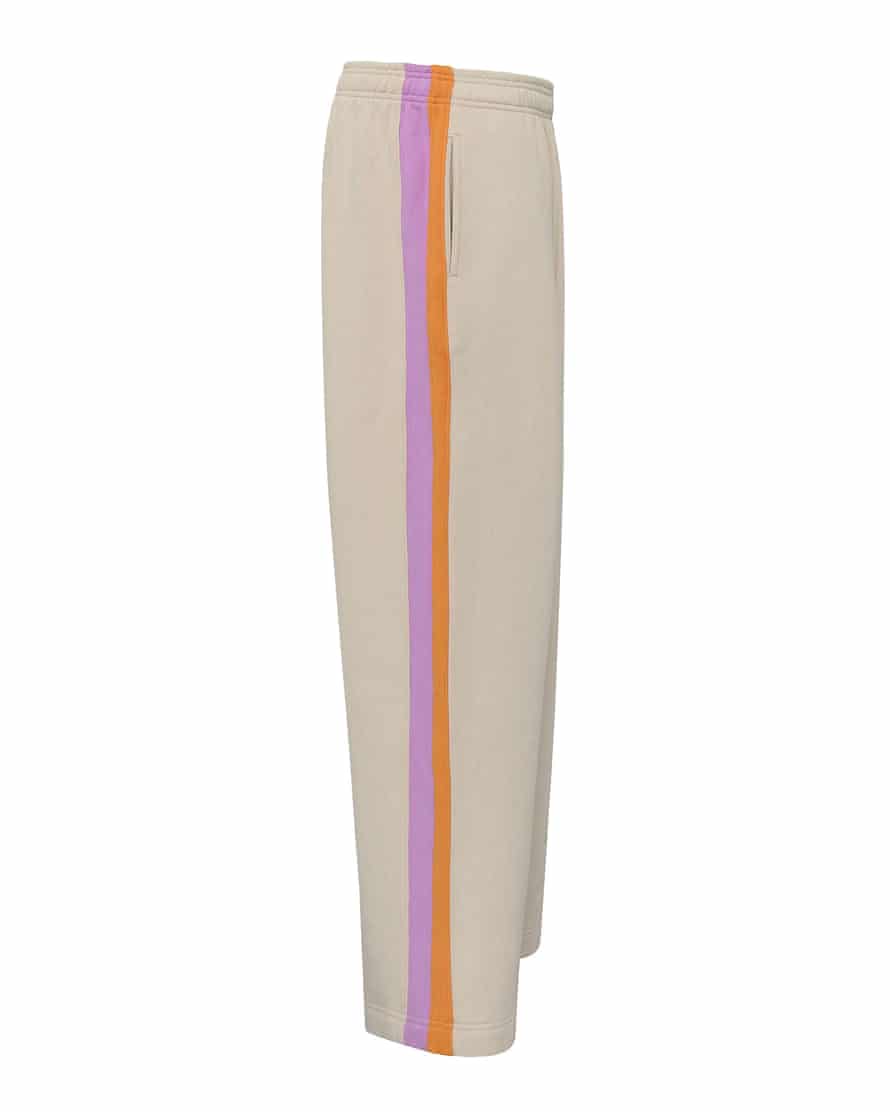 French Connection wide leg trousers with pink and orange side stripe from John Lewis spring summer 2022 fashion trend