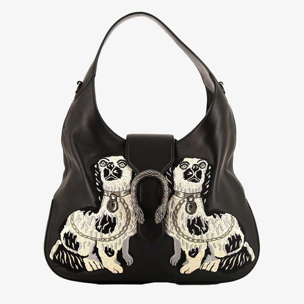 Gucci Dionysus Dog Embroidery Hobo Bag