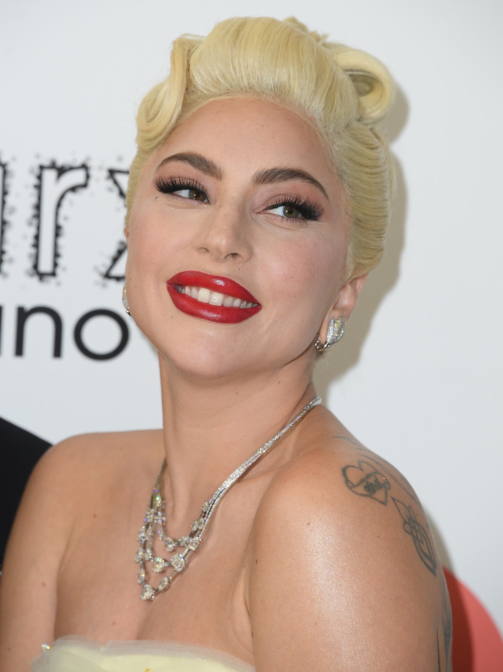 Lady Gaga arrives at the Elton John AIDS Foundation's 30th Annual Academy Awards Viewing Party