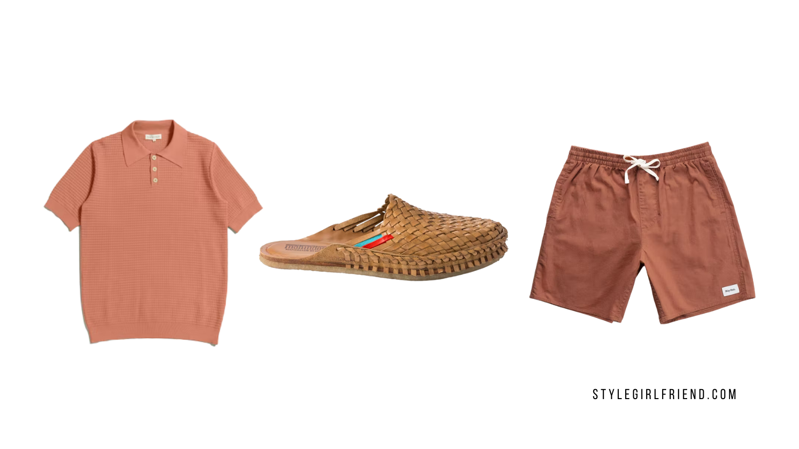 casual men's shorts outfit