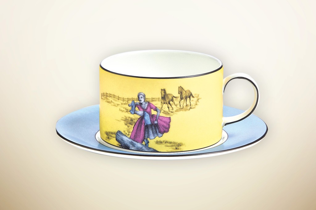 A Bridgerton-inspired teacup. 