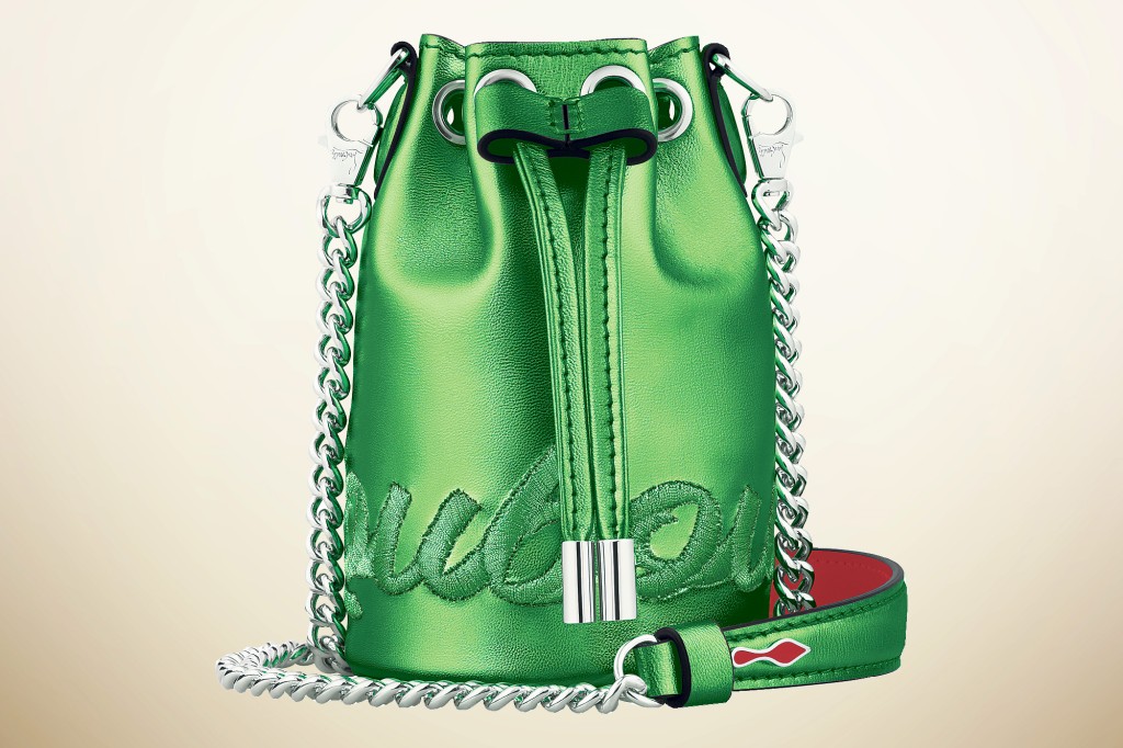 “Marie Jane” mini bucket bag, $1,090 at ChristianLouboutin.com 