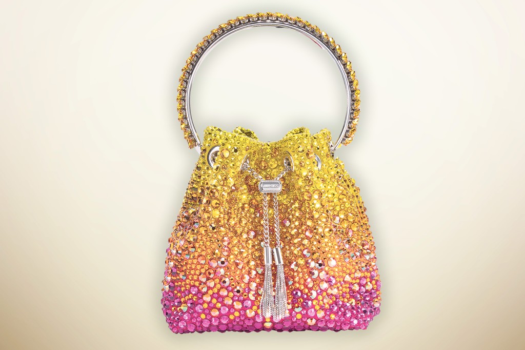 “Bon Bon” crystal bag, $4,695 at JimmyChoo.com