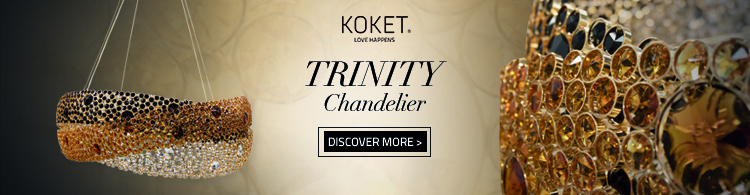 trinity chandelier crystals koket luxury lighting