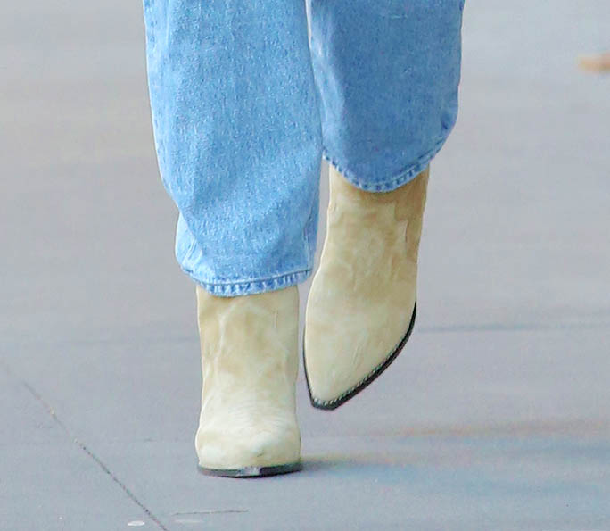 Katie Holmes, Pointed-Toe Boots