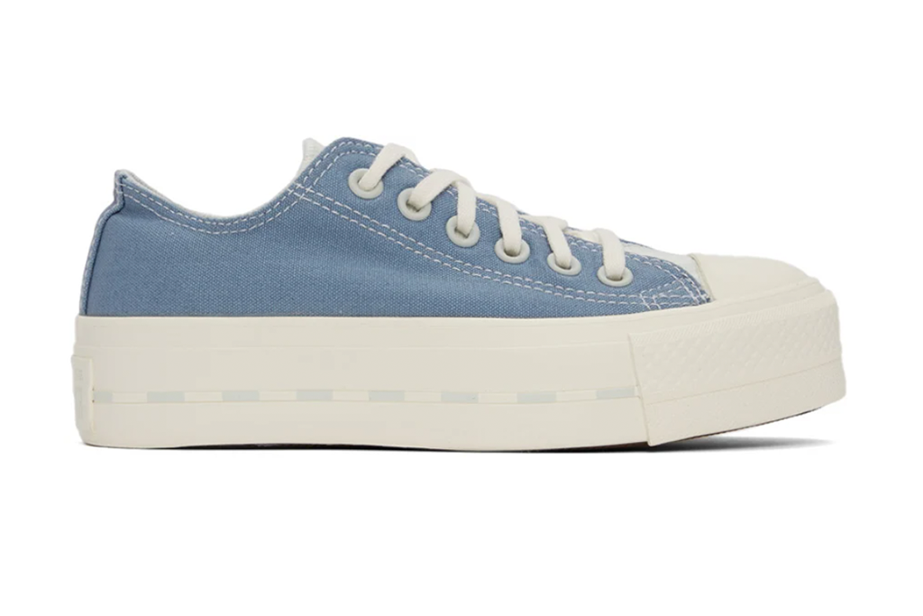 Converse Blue Chuck Taylor All Star Platform Lo Sneakers