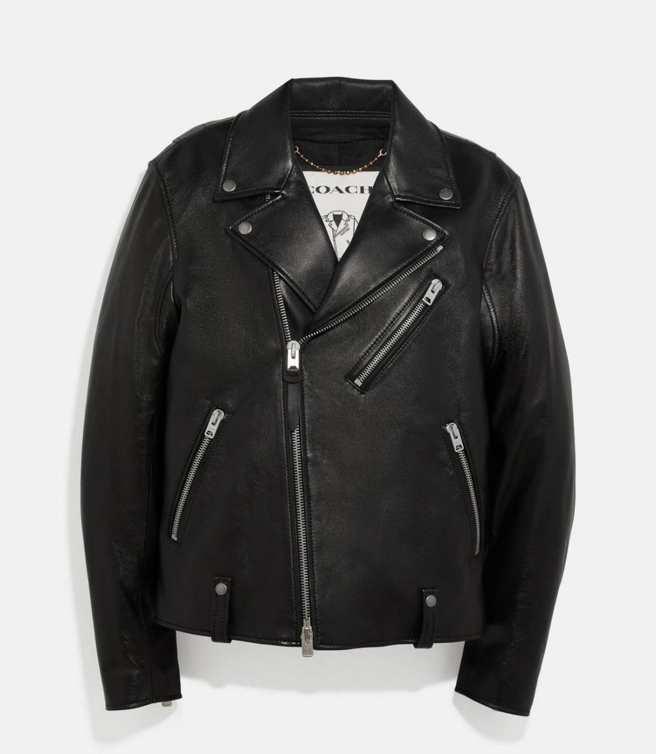 Coach Leather Moto Jacket