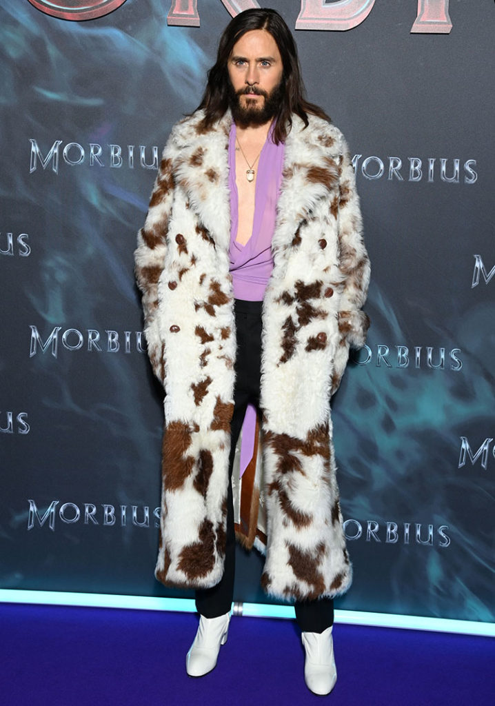 Jared Leto Wore Gucci To The 'Morbius' Paris Premiere