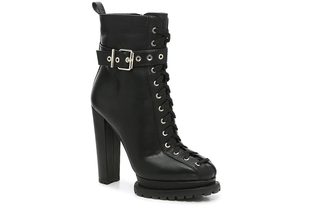 black boots, combat boots, platform, heels, jlo dsw