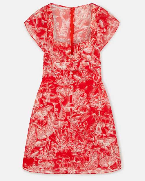 Stella McCartney Mushroom Print Mini Dress