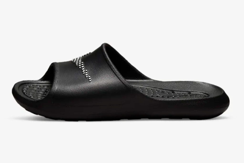 Nike Victori One Shower Slides, black swoosh logo