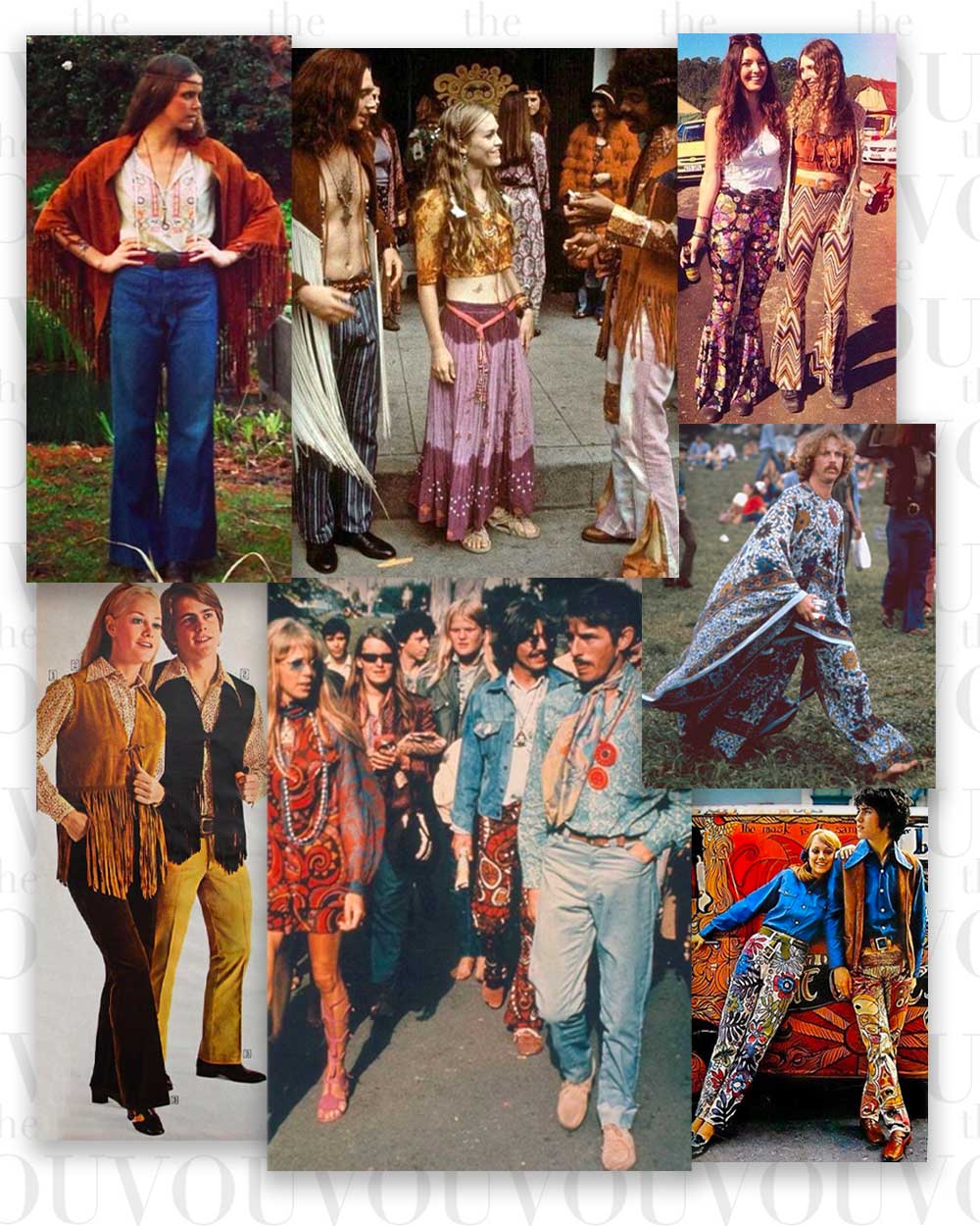 70s Hippie Style Fashion outfits & accessories