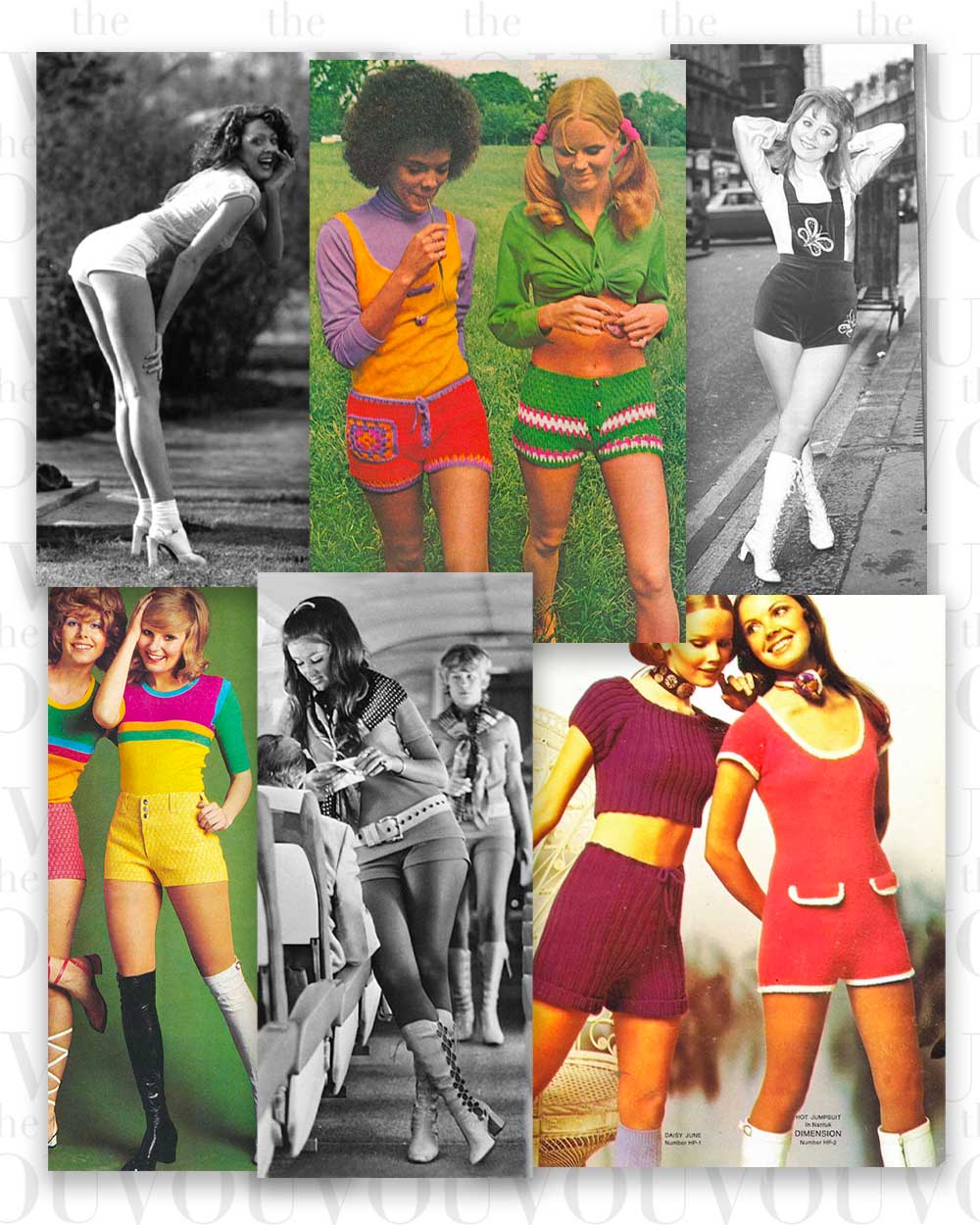 70 Hot Pants fashion trends - 1970s short shorts
