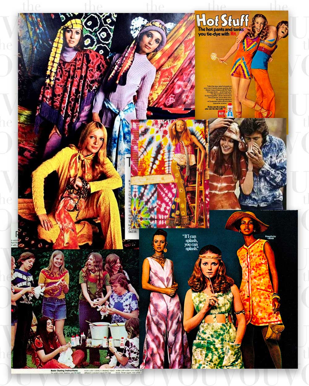 70s Tie Dye fashion trend