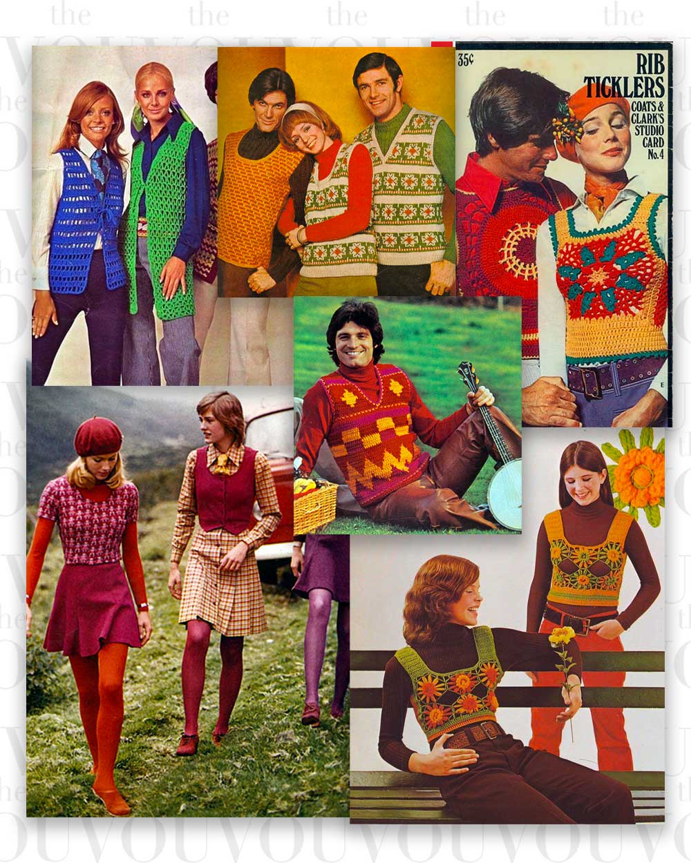 70s Sweater Vests & Crochets fashion trend