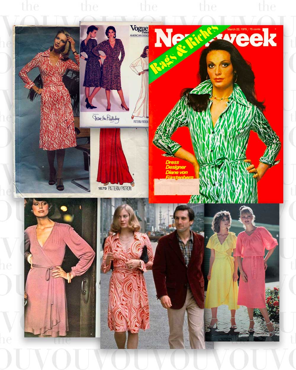 70s Wrap Dress fashion