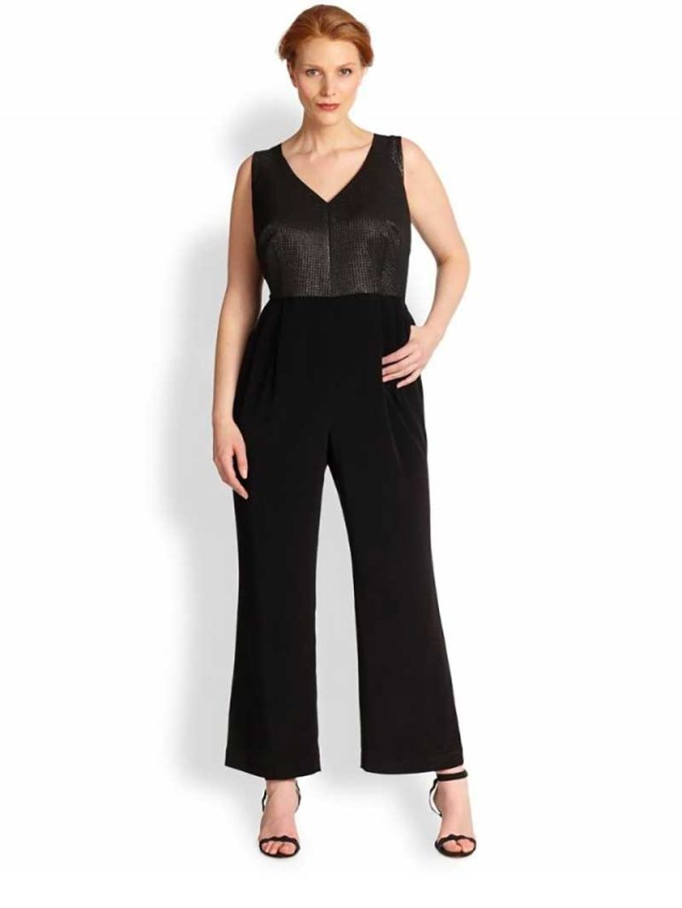 kay unger sleeveless jumpsuit