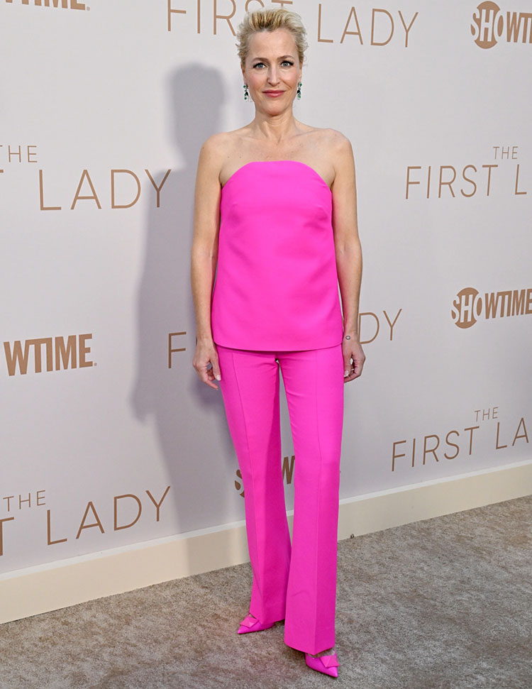 Gillian Anderson Valentino  'The First Lady' LA Premiere