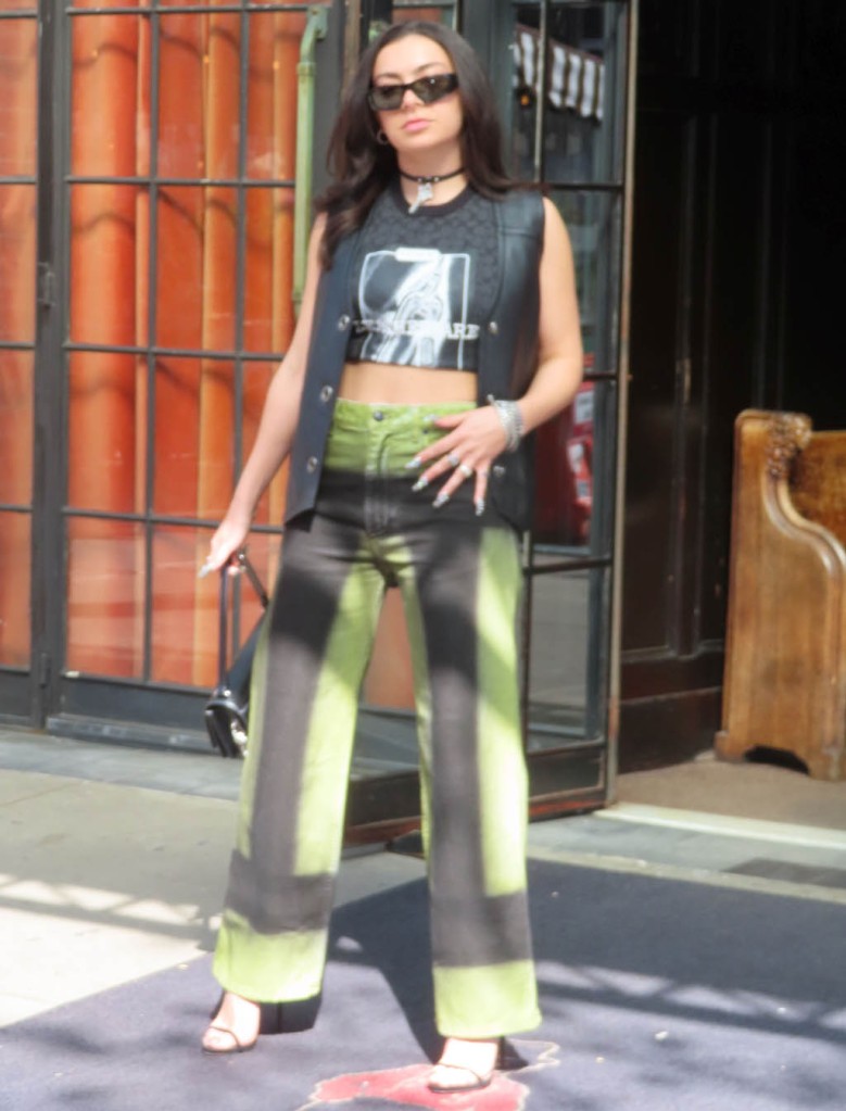 Charli XCX, Strappy Sandals, New York City 