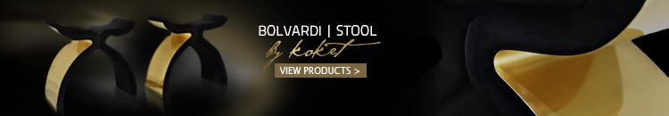 bolvardi stool koket luxury black and gold vanity seat
