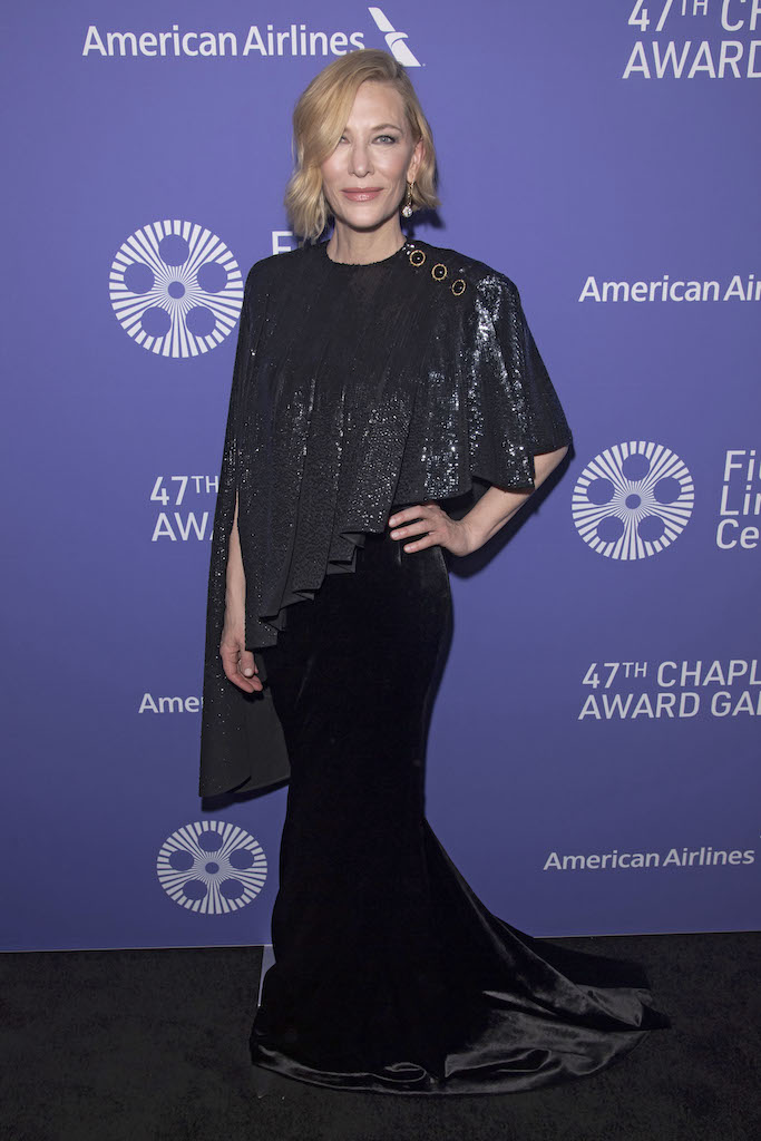 Cate Blanchett, black dress, 47th Chaplin Award Gala, April 25 2022