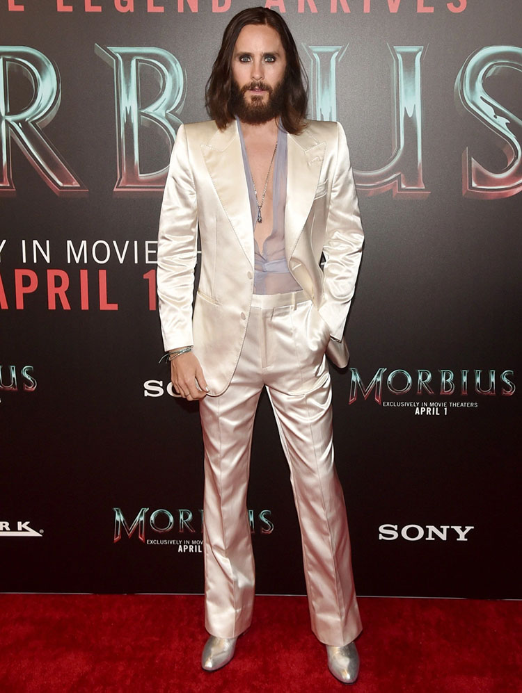 Jared Leto Wore Gucci To The 'Morbius' LA Fan Screening