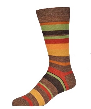 Colorful socks with stripes