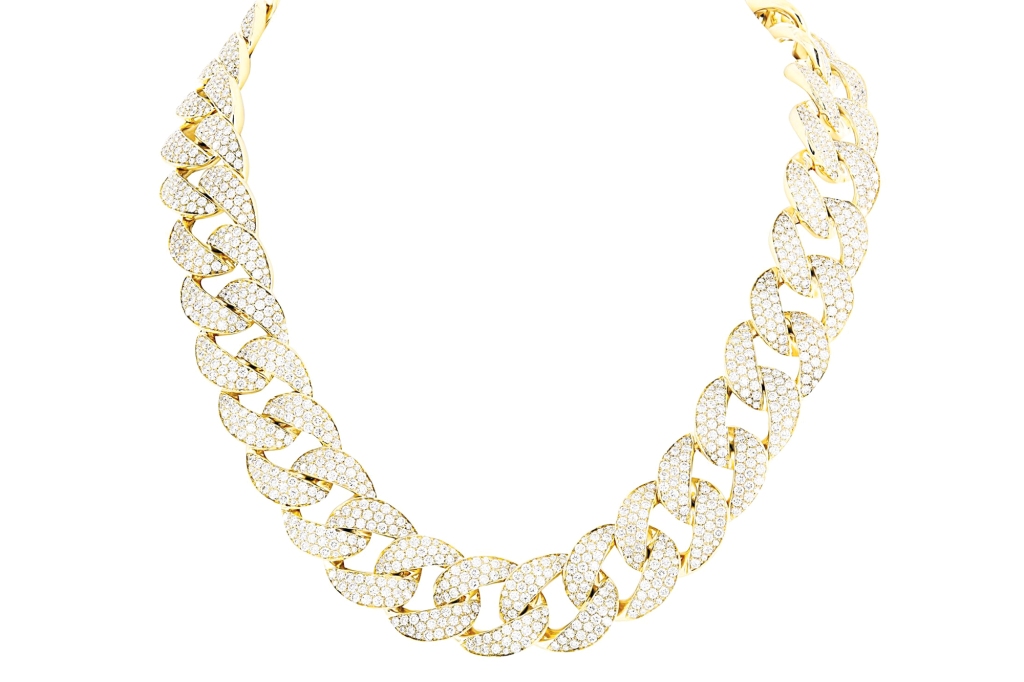 London Collection 18-k yellow-gold necklace with diamonds, $110,000