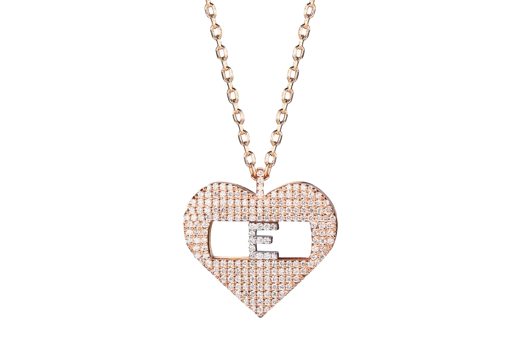 London Collection 18-k rose-gold heart pendant with diamonds, $3,590