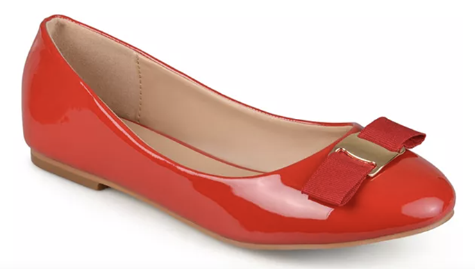 Journee Collection Glossy Ballet Flats 