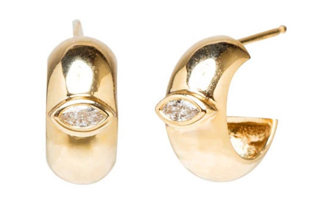  Zoë Chicco earrings in 14-k yellow gold with diamonds, $995  