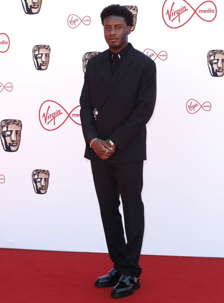 Samuel Adewunmi in Givenchy - 2022 BAFTA TV Awards