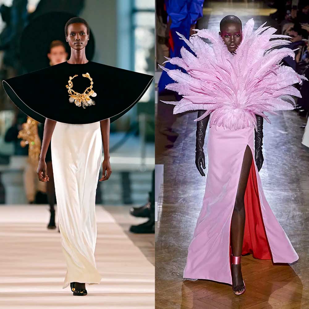 Schiaparelli and Valentino Haute Couture